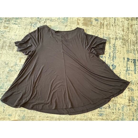 Lane bryant 26 28 Womens tops Black Flounce - Picture 3 of 4